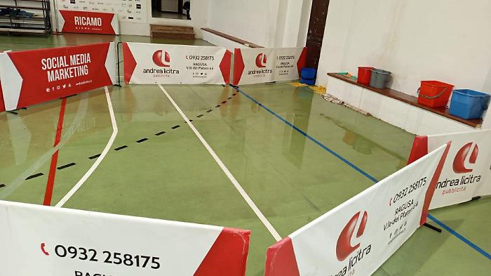 Ragusa and the puddles inside the Pappalardo sports facility, Firrincieli: "Finding a solution"