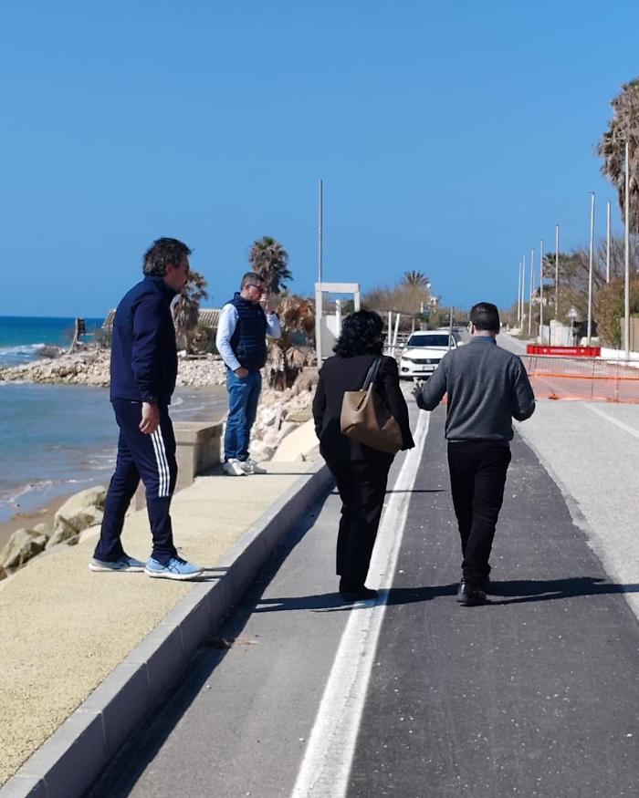 Inspection on Marina Marza closed to traffic due to high waves, the Free Consortium: "We are intervening"