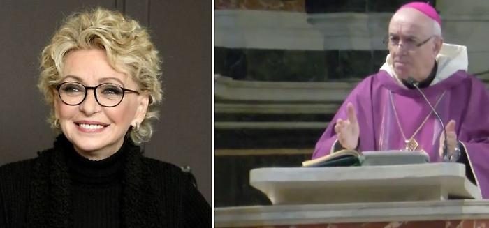 Applause and "La lontananza" for the final farewell to Enrica Bonaccorti at the Church of Artists in Rome